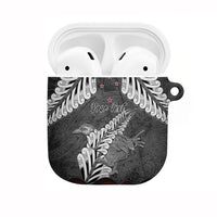 New Zealand Weka Personalised AirPods Case Aotearoa Hen Silver Fern Maori Pattern