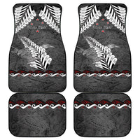 New Zealand Weka Personalised Car Mats Aotearoa Hen Silver Fern Maori Pattern