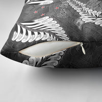 New Zealand Weka Personalised Pillow Cover Aotearoa Hen Silver Fern Maori Pattern