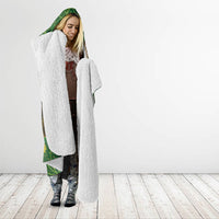 Bellbird New Zealand Personalised Hooded Blanket Kowhai Flower Maori Pattern