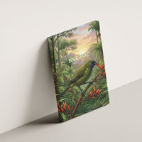 Bellbird New Zealand Personalised Canvas Wall Art Korimako Harakeke Flower Native Forest