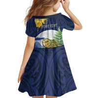 Kakapo New Zealand Personalised Family Matching Off Shoulder Maxi Dress and Hawaiian Shirt Kowhai Flower Silver Fern Maori Pattern LT22 - Polynesian Pride