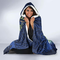 Kakapo New Zealand Personalised Hooded Blanket Kowhai Flower Silver Fern Maori Pattern LT22 - Polynesian Pride