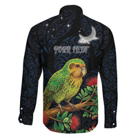 New Zealand Kakapo Matariki Personalised Family Matching Mermaid Dress and Hawaiian Shirt Pohutukawa Flower Galaxy Maori Pattern LT22 - Polynesian Pride