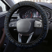 New Zealand Kakapo Matariki Steering Wheel Cover Pohutukawa Flower Galaxy Maori Pattern LT22 - Polynesian Pride