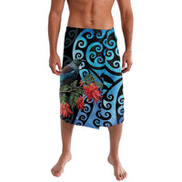 Tui Bird Kakabeak New Zealand Lavalava Clianthus Galaxy Maori Koru Pattern