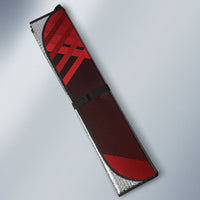 Personalised Darts New Zealand Auto Sun Shade Silver Fern Red Color