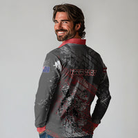 Personalised Cycling New Zealand Long Sleeve Polo Shirt Aotearoa Pride Sportswear LT22 - Polynesian Pride
