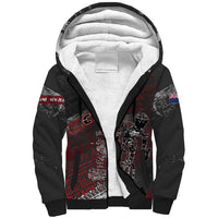 Personalised Cycling New Zealand Sherpa Hoodie Aotearoa Pride Sportswear LT22 Unisex Red - Polynesian Pride