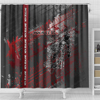 Personalised Cycling New Zealand Shower Curtain Aotearoa Pride Sportswear