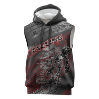 Personalised Cycling New Zealand Sleeveless Hoodie Aotearoa Pride Sportswear LT22 Red - Polynesian Pride