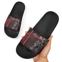 Personalised Cycling New Zealand Slide Sandals Aotearoa Pride Sportswear