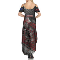 Personalised Cycling New Zealand Summer Maxi Dress Aotearoa Pride Sportswear LT22 - Polynesian Pride