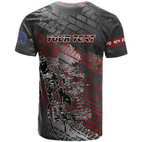 Personalised Cycling New Zealand T Shirt Aotearoa Pride Sportswear