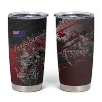 Personalised Cycling New Zealand Tumbler Cup Aotearoa Pride Sportswear LT22 Red - Polynesian Pride