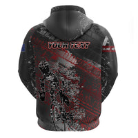 Personalised Cycling New Zealand Zip Hoodie Aotearoa Pride Sportswear LT22 - Polynesian Pride