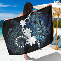 Cook Islands Maori Language Week Sarong Tiare Maori Kuki Airani Blue Pattern