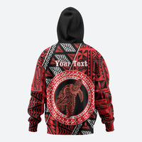 Personalised Tonga Language Week Zip Hoodie Heilala Turtle Malo E Lelei
