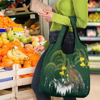 Kea Bird Kowhai New Zealand Grocery Bag Mountain Landscape Maori Art LT22 - Polynesian Pride