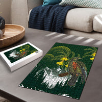 Kea Bird Kowhai New Zealand Puzzle Mountain Landscape Maori Art