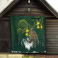 Kea Bird Kowhai New Zealand Quilt Mountain Landscape Maori Art LT22 - Polynesian Pride