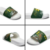 Kea Bird Kowhai New Zealand Slide Sandals Mountain Landscape Maori Art LT22 - Polynesian Pride