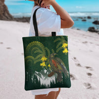 Kea Bird Kowhai New Zealand Tote Bag Mountain Landscape Maori Art LT22 - Polynesian Pride