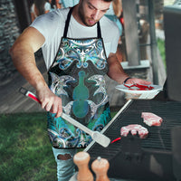 New Zealand Kotiate Weapon Apron Aotearoa Mango Paua Shell Maori Pattern LT22 - Polynesian Pride