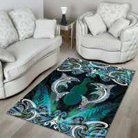 New Zealand Kotiate Weapon Area Rug Aotearoa Mango Paua Shell Maori Pattern LT22 - Polynesian Pride