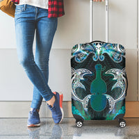 New Zealand Kotiate Weapon Luggage Cover Aotearoa Mango Paua Shell Maori Pattern LT22 - Polynesian Pride