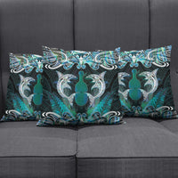 New Zealand Kotiate Weapon Pillow Cover Aotearoa Mango Paua Shell Maori Pattern LT22 - Polynesian Pride