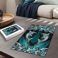 New Zealand Kotiate Weapon Puzzle Aotearoa Mango Paua Shell Maori Pattern LT22 - Polynesian Pride