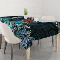 New Zealand Kotiate Weapon Tablecloth Aotearoa Mango Paua Shell Maori Pattern LT22 - Polynesian Pride