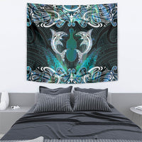 New Zealand Kotiate Weapon Tapestry Aotearoa Mango Paua Shell Maori Pattern LT22 - Polynesian Pride