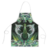 New Zealand Mere Pounamu Weapon Apron Aotearoa Mango Paua Shell Maori Pattern LT22 Green - Polynesian Pride