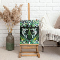 New Zealand Mere Pounamu Weapon Canvas Wall Art Aotearoa Mango Paua Shell Maori Pattern LT22 - Polynesian Pride