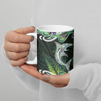 New Zealand Mere Pounamu Weapon Ceramic Mug Aotearoa Mango Paua Shell Maori Pattern LT22 - Polynesian Pride