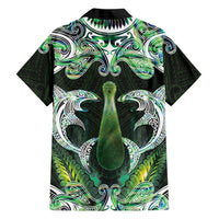 New Zealand Mere Pounamu Weapon Family Matching Mermaid Dress and Hawaiian Shirt Aotearoa Mango Paua Shell Maori Pattern LT22 - Polynesian Pride