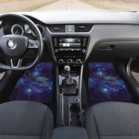 Takahe New Zealand Personalised Car Mats Harakeke Silver Fern Maori Pattern