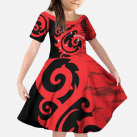 New Zealand Matariki Family Matching Summer Maxi Dress and Hawaiian Shirt Maori New Year Koru Pattern