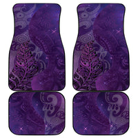 New Zealand Matariki Car Mats Maori Manaia Galaxy Silver Fern Purple Color LT22 - Polynesian Pride