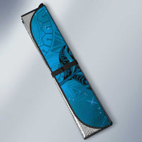 New Zealand Matariki Auto Sun Shade Maori Manaia Galaxy Silver Fern Blue Color LT22 - Polynesian Pride
