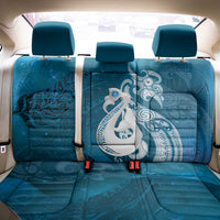 New Zealand Matariki Back Car Seat Cover Maori Manaia Galaxy Silver Fern Blue Color LT22 - Polynesian Pride