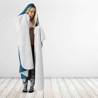 New Zealand Matariki Hooded Blanket Maori Manaia Galaxy Silver Fern Blue Color LT22 - Polynesian Pride