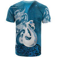 New Zealand Matariki T Shirt Maori Manaia Galaxy Silver Fern Blue Color LT22 - Polynesian Pride
