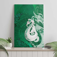 New Zealand Matariki Canvas Wall Art Maori Manaia Galaxy Silver Fern Green Color LT22 - Polynesian Pride