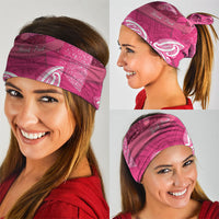 New Zealand Breast Cancer Awareness Neck Gaiter Pink Ribbon Butterfly Maori Pattern LT22 - Polynesian Pride