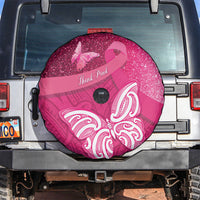 New Zealand Breast Cancer Awareness Spare Tire Cover Pink Ribbon Butterfly Maori Pattern LT22 Pink - Polynesian Pride
