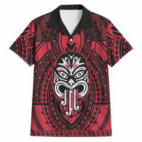New Zealand Maori Language Week Hawaiian Shirt Te Wiki O Te Reo Maori Hei Tiki LT22 Red - Polynesian Pride