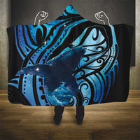 New Zealand Matariki Hooded Blanket Maori Humpback Whale Galaxy